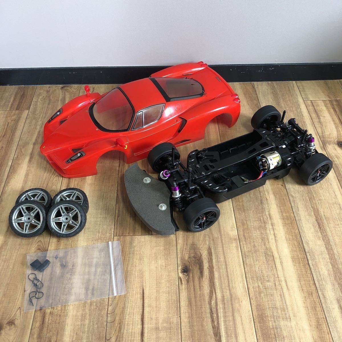 ジャンク品 タミヤ 1/10エンジンカー TG10 Mk.1 メカ ボディー付き ジャンク