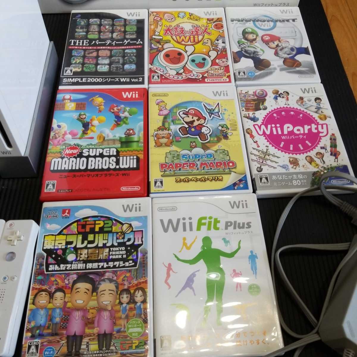 Wii - Wiiマリオカート　Wiiフィット　太鼓の達人4人で遊べるセット Wiiマリオカート Wiiフィット 太鼓の達人4人で遊べるセット Wiiすぐに