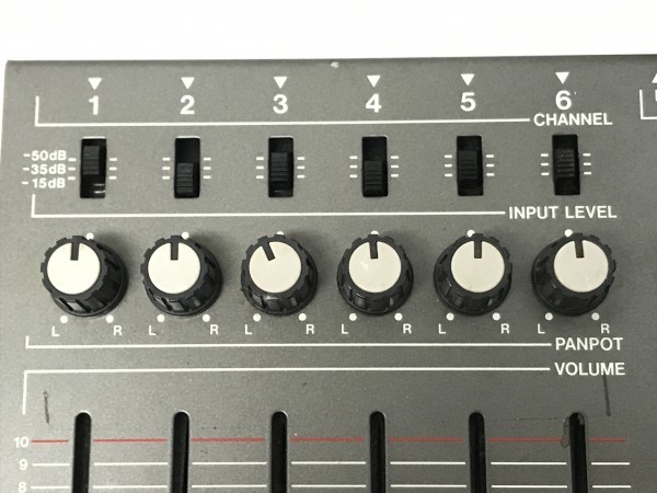 AMDEK アムデック MXK-600 ミキサー stereo 6ch Mixer 通電OK w8