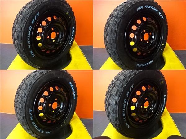 送料無料 中古ホイール新品マッドタイヤ 日産 Z11キューブ純正 14