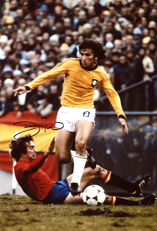 ブラジル代表 ジーコ 直筆サイン入り8X10フォト