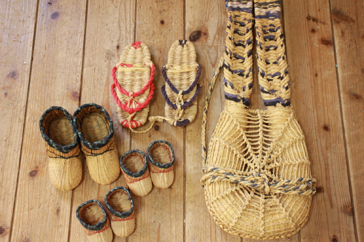 背負子　ばんどり　藁細工　古民具 背負子 ばんどり 藁細工 古民具