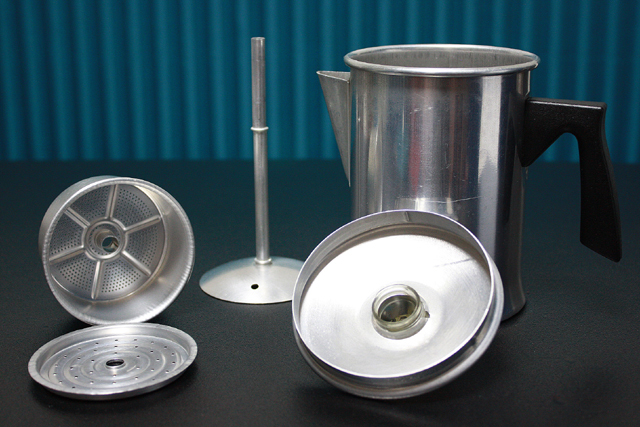 1円スタート MIRRO ミロパーコレーター 5カップ USA アルミ製