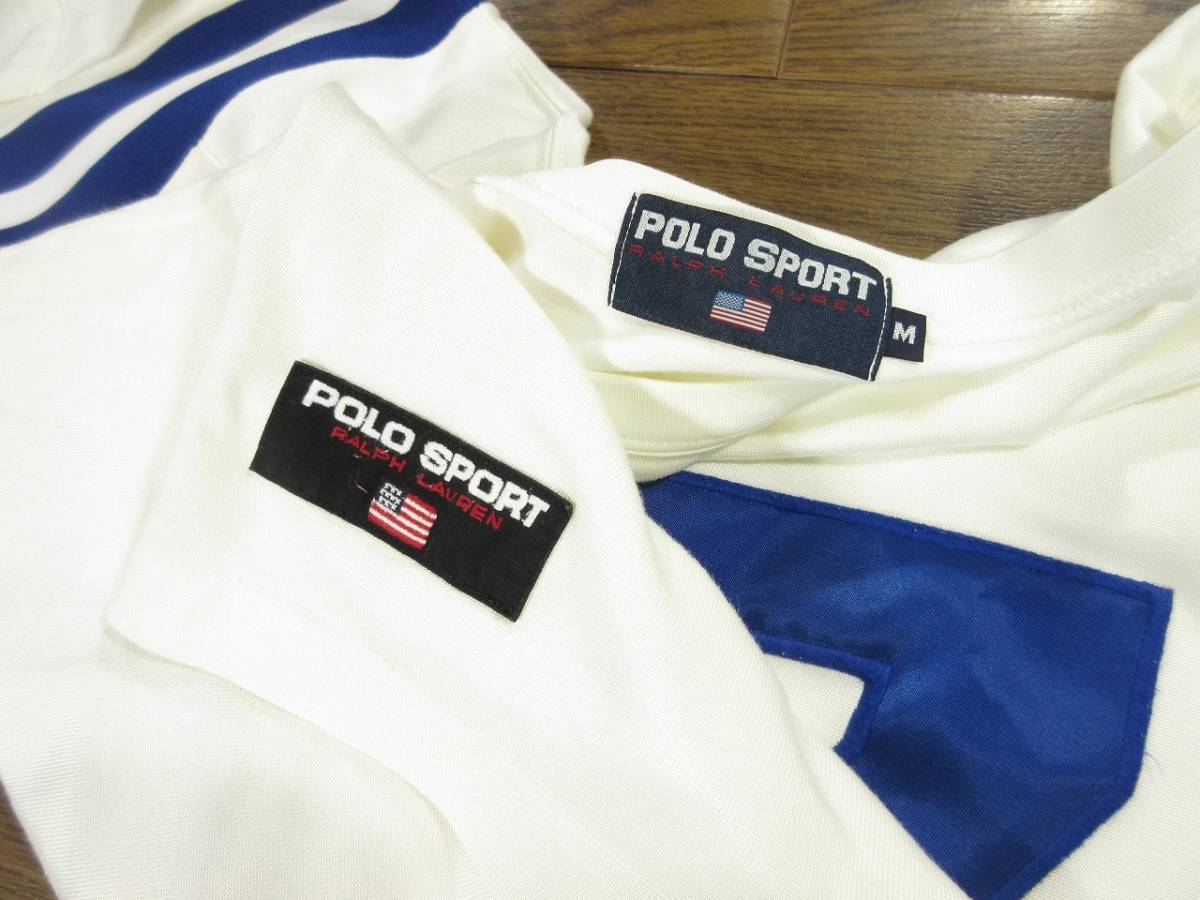 90s POLO SPORT フットボールシャツ M ポロスポーツ ヴィンテージ