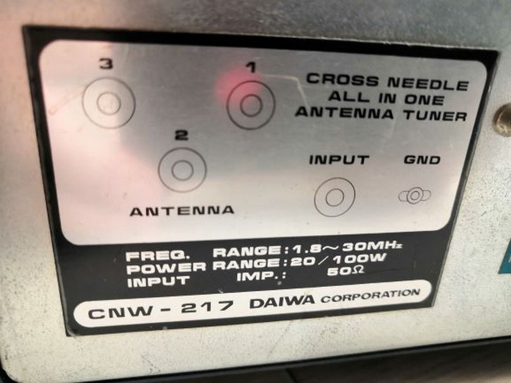 アンテナチューナ ＤＡＩＷ　　ＣＮＷ－２１７ CNW-217_U アンテナチューナー 100W