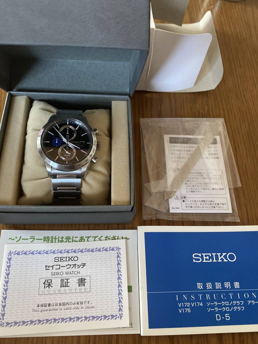 SEIKO クロノグラフ ソーラー サファイアガラス SBPY115 シルバー SEIKO クロノグラフ ソーラー サファイアガラス SBPY115