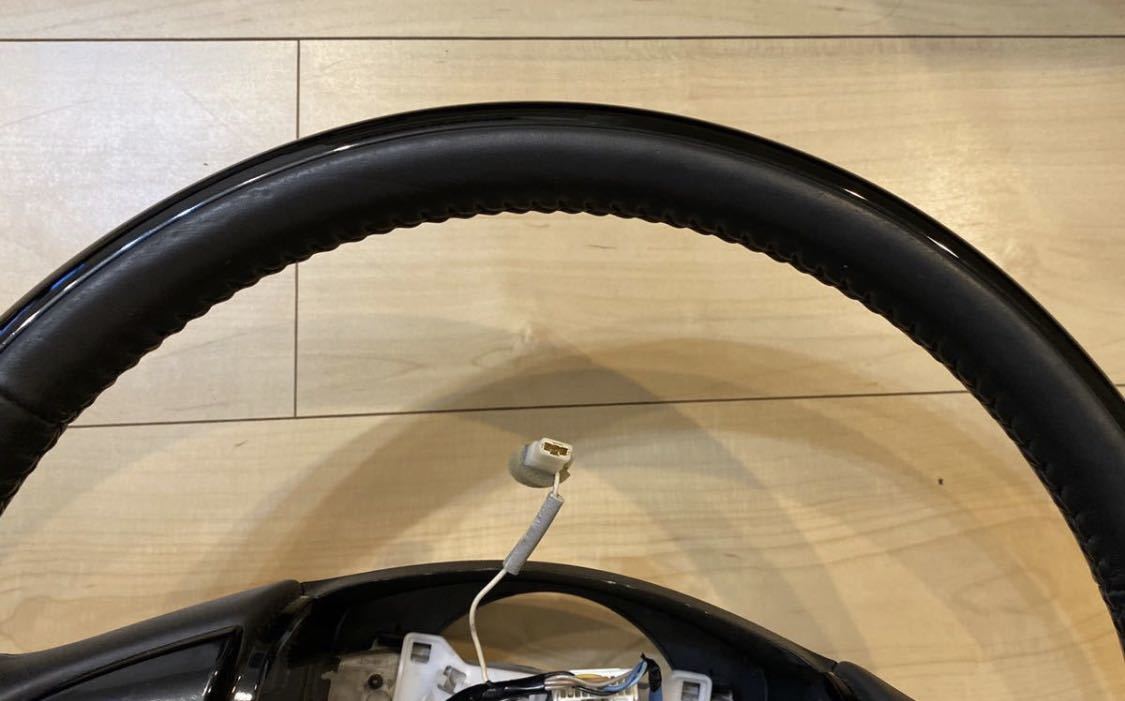 NBOX SLASH ステアリングホイール 本革×ピアノブラックコンビ ホンダ純正部品 パーツ オプション ホンダ HONDA N-BOX SLASH NBOX スラッシュ 純正 ステアリングホイール