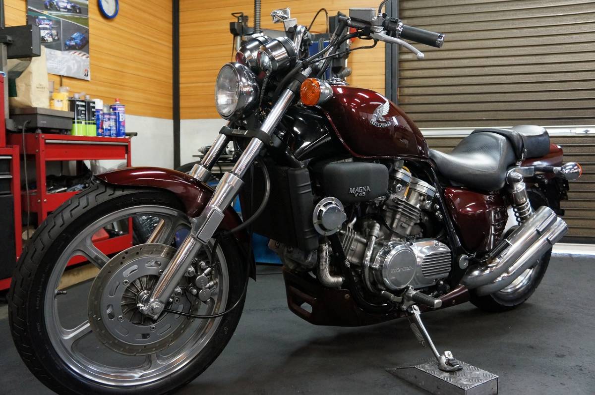 ☆HONDA V45マグナ RC28 1988年モデル 純正4本出しマフラー 車検令和3
