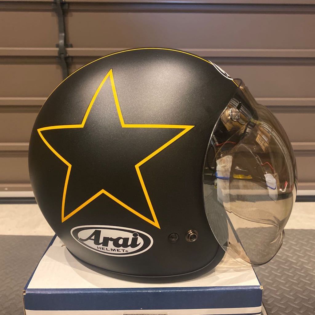 Arai クラシックMOD STARS　美品・スモークミラーバブルシールド付き Arai クラシックMOD STARS 美品・スモークミラーバブルシールド