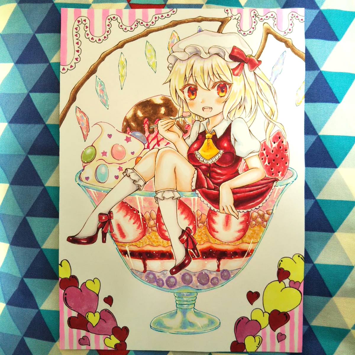 新品】☆手描き同人イラスト☆東方project☆フランドール