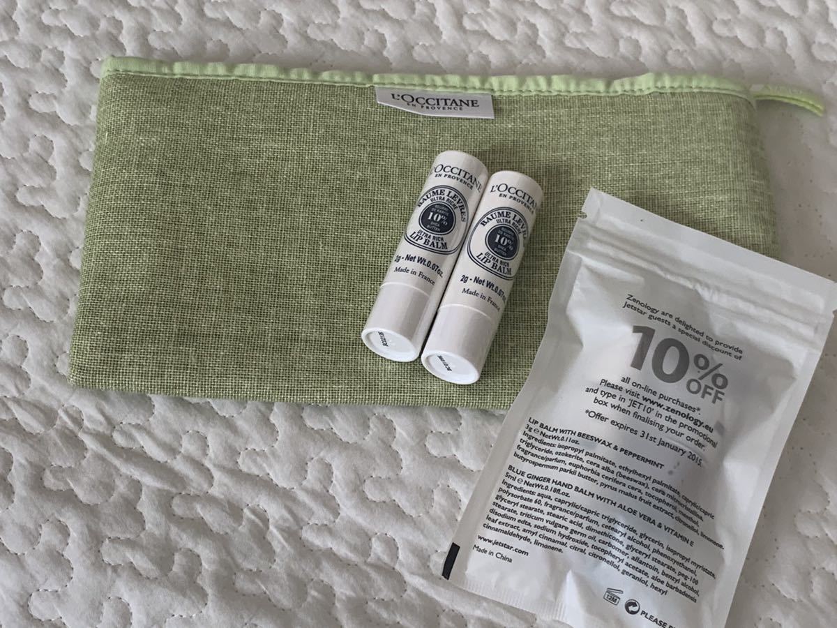 新品 Ana機内アメニティ アナ ロクシタン リップクリーム ポーチ ジェットスター 機内アメニティ の落札情報詳細 ヤフオク落札価格情報 オークフリー スマートフォン版