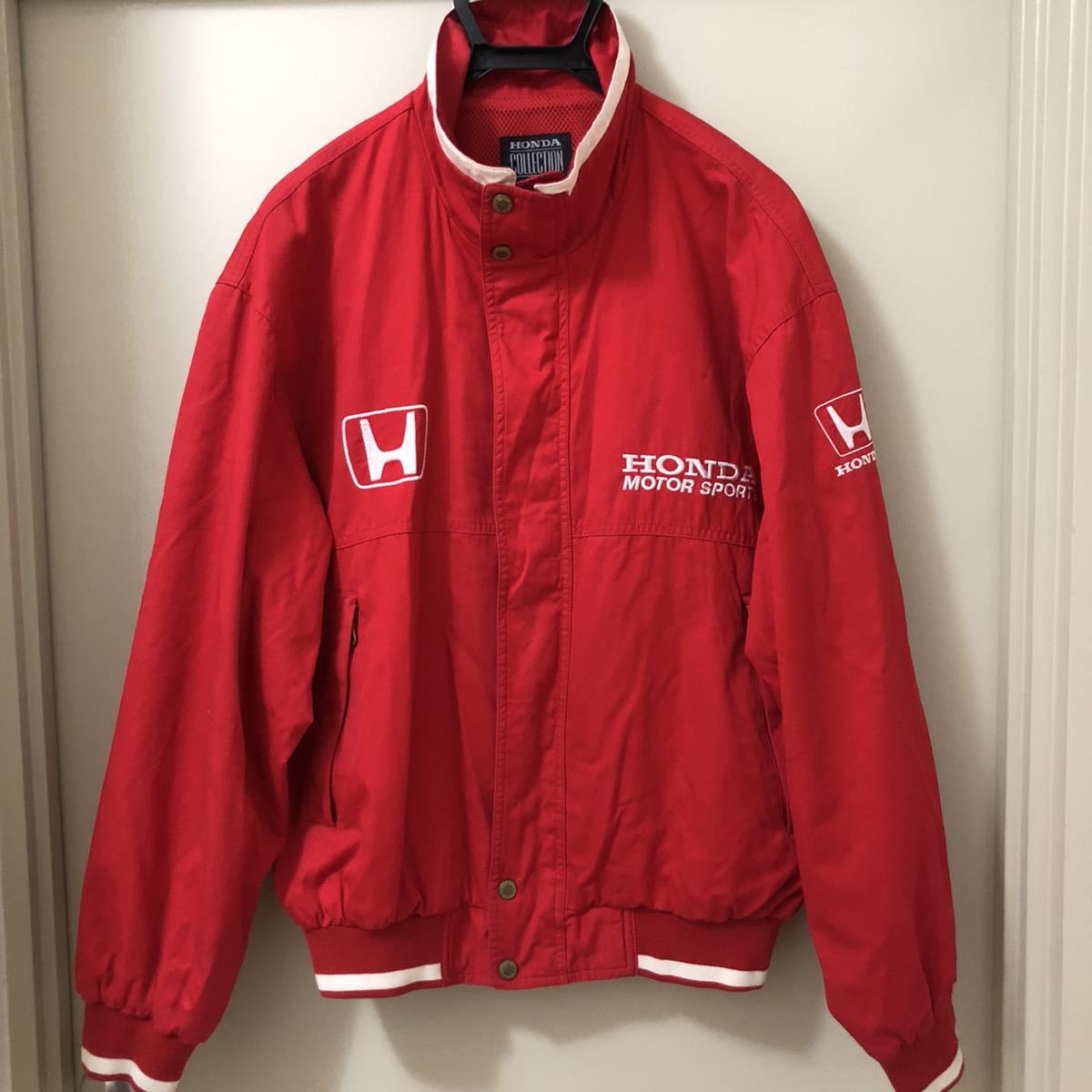 当時物 ホンダ モータースポーツ ジャケット ブルゾン レッド Lサイズ