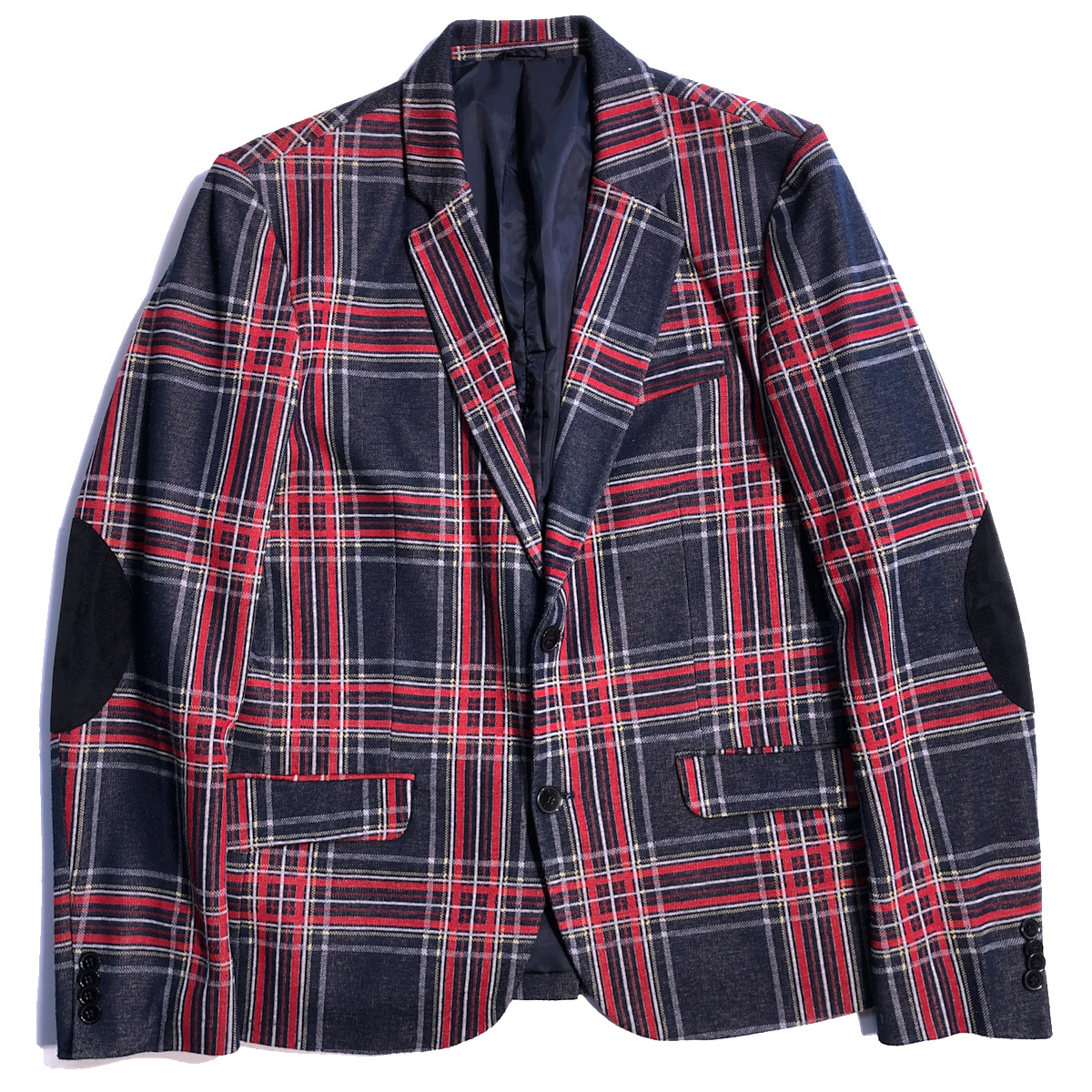 ザラ マン Zara Man チェック エルボーパッチ テーラード ジャケット ブレザー Xlサイズ メンズ の落札情報詳細 ヤフオク落札価格情報 オークフリー スマートフォン版