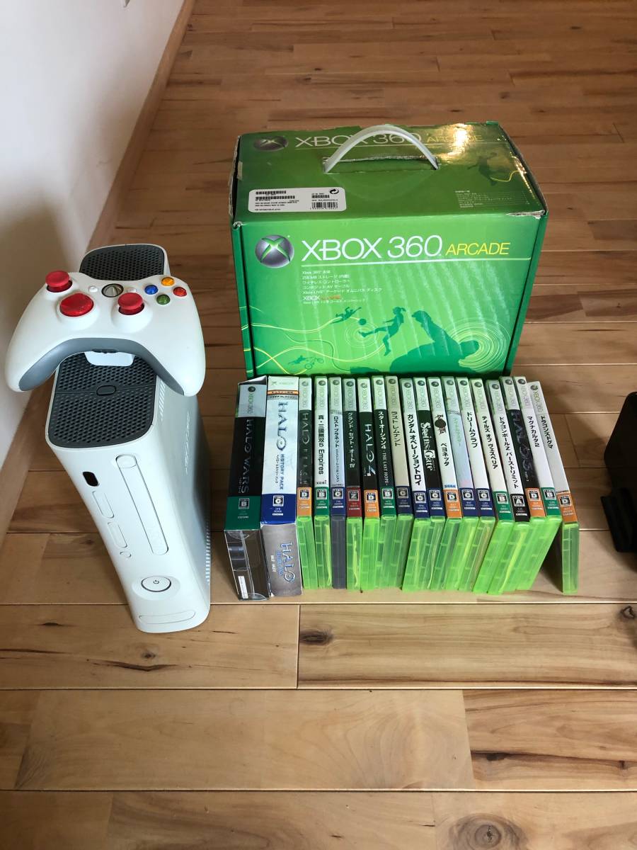 Xbox360本体アーケード Hdmi端子搭載 ゲーム１８本 １ 外付けハードディスク付き の落札情報詳細 ヤフオク落札価格情報 オークフリー スマートフォン版