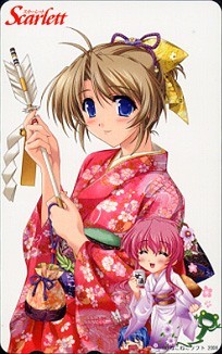 Scarlett P.S.MK特典 テレカ/秋乃武彦 ねこねこファンディスク4 ラムネ