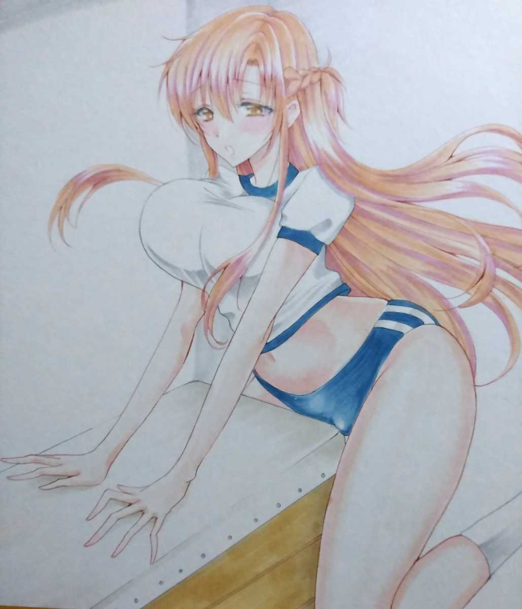 新品 アスナ ブルマ 跳び箱 失敗 ソードアートオンライン Sao 同人 手描きイラスト 大色紙 の落札情報詳細 ヤフオク落札価格情報 オークフリー スマートフォン版