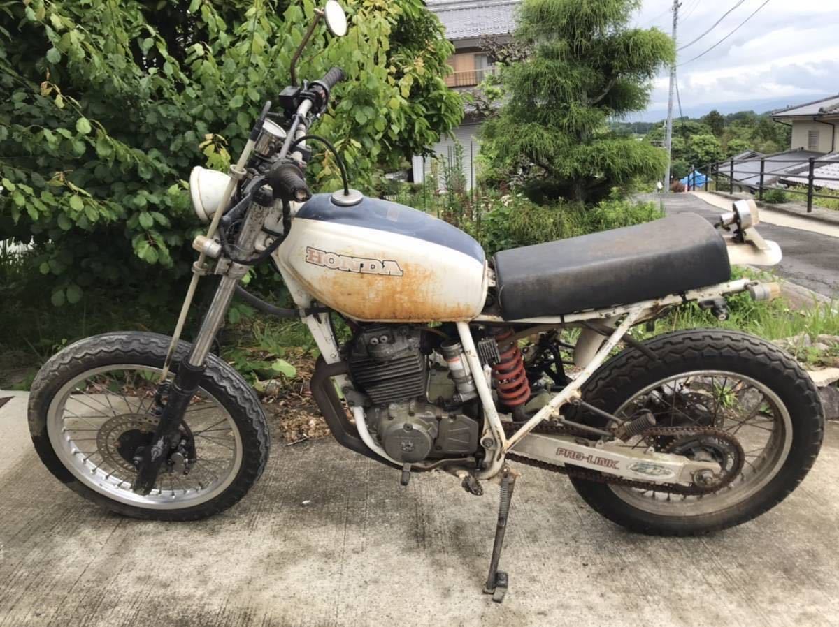 XLR250 MD22 カスタム エンジン実働 走行不可 91年製 程度下 SM他予備