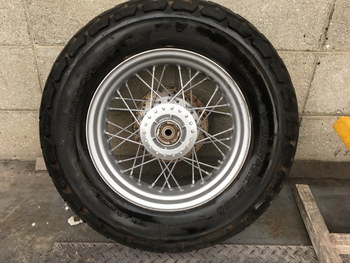 希少！バンバン200 フロントファットタイヤ ビックフット バリ山