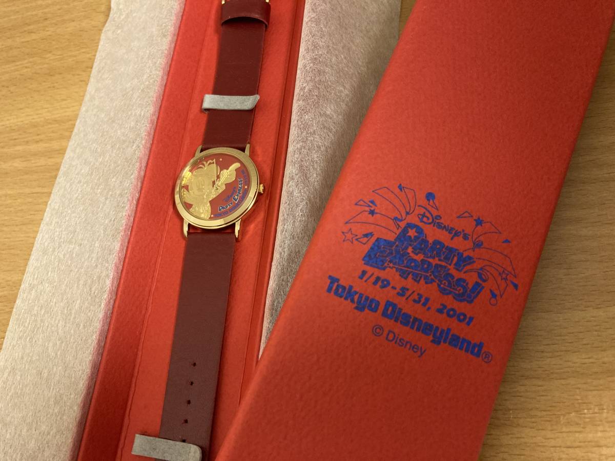 新品 ワンコイン出品 Tdl東京ディズニーランド ディズニーパーティーエクスプレス 非売品腕時計ウォッチ 東京ディズニーリゾート限定品レア の落札情報詳細 ヤフオク落札価格情報 オークフリー スマートフォン版