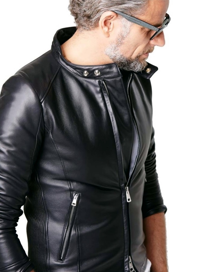 AKM 特別20着限定モデル最高級ラムレザーライダースジャケット激レア