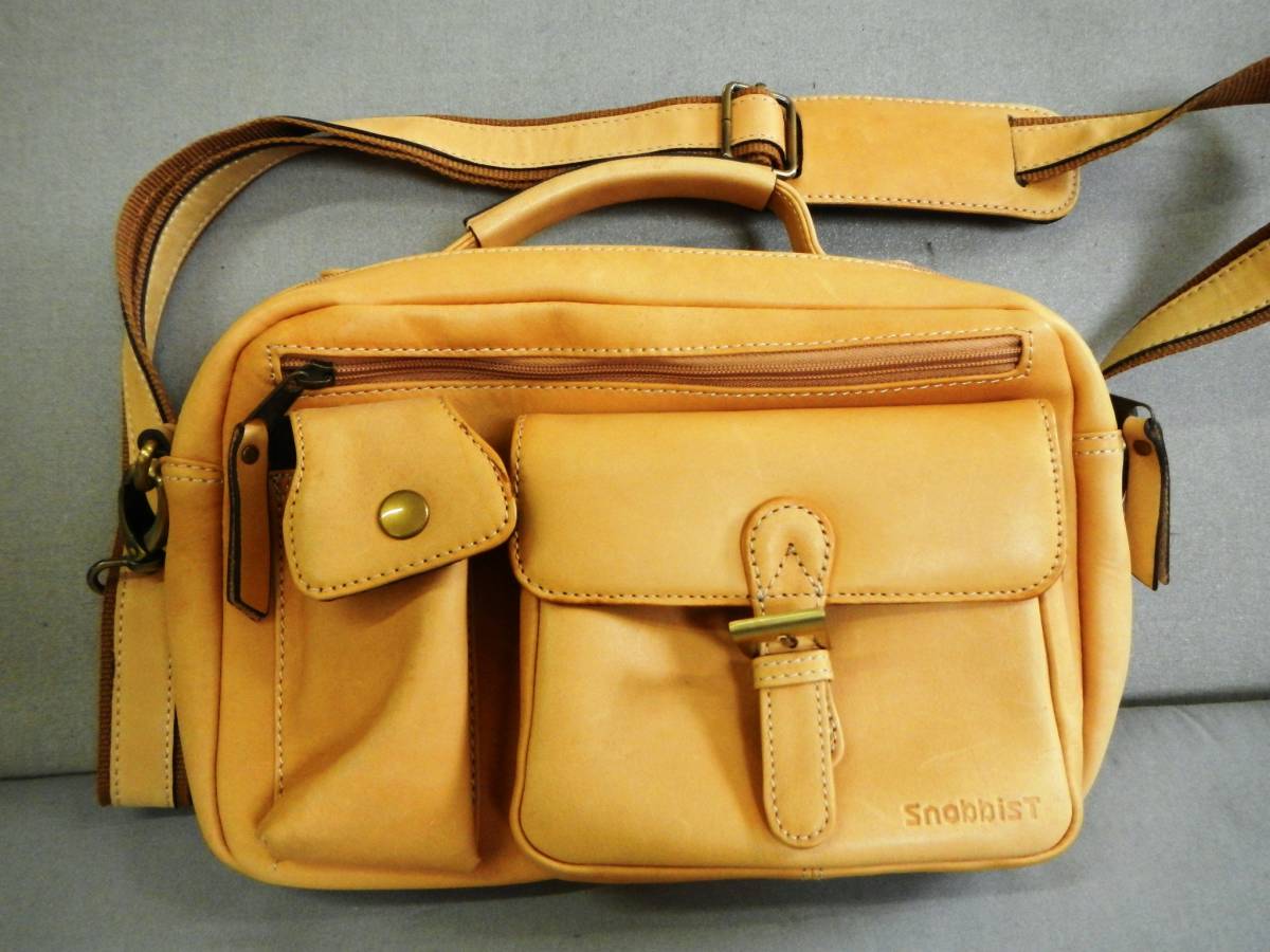 銀の斧 Snobbistのショルダーバッグ 野球のグローブの革使用バッグ スノビスト グローブレザー の落札情報詳細 ヤフオク落札価格情報 オークフリー スマートフォン版