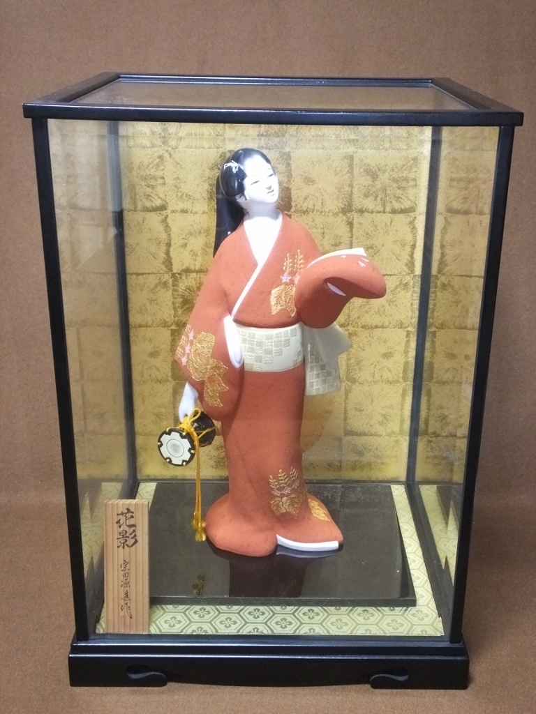 無形文化財 博多人形作家・宗田源蔵作 花影 40cm】人間国宝の落札