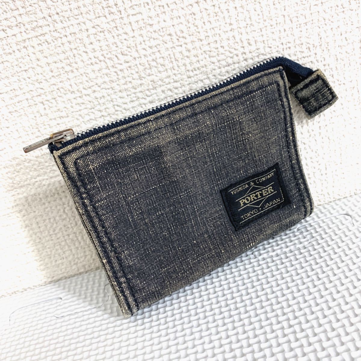日本製 Porter ポーター 小銭入れ コインケース メンズ 吉田カバン ミニウォレット キャンバス デニム生地 紳士財布 使い勝手良 の落札情報詳細 ヤフオク落札価格情報 オークフリー スマートフォン版