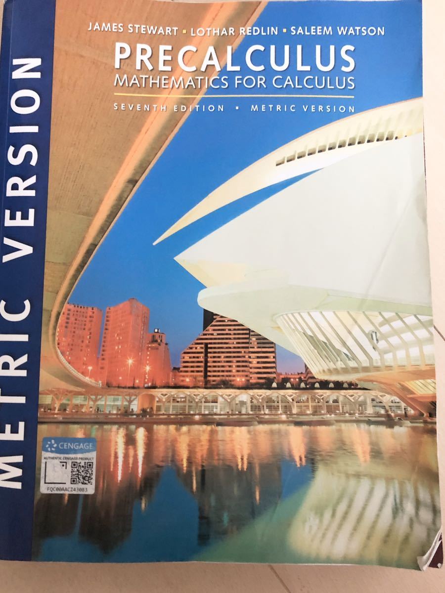 入手困難！アメリカ大学の数学教科書 Pre-Calculus 数1、数2 SATの落札