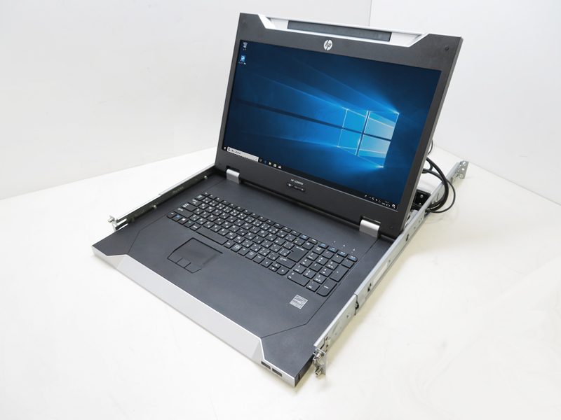 格安新品 HP キーボード + LCD8500 KVMコンソールキット液晶モニター - ディスプレイ