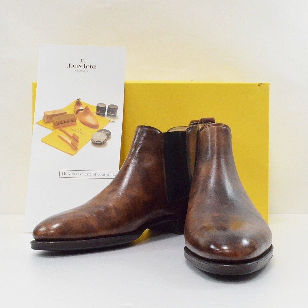 JOHN LOBB TUDOR サイドゴア ブーツ 5.5D 茶