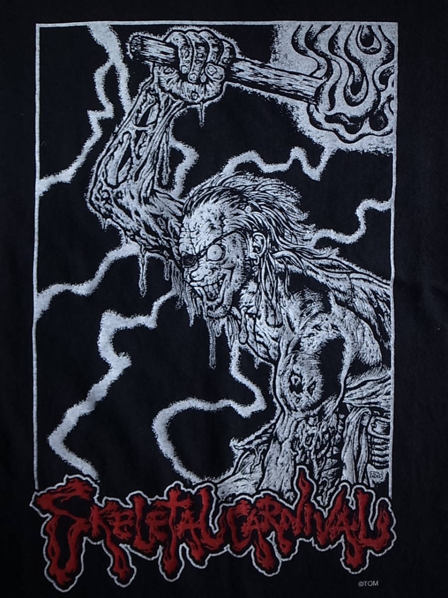 TOM画 SKELETAL CARNIVAL 1999 Tシャツ pushead サタンアルバイト