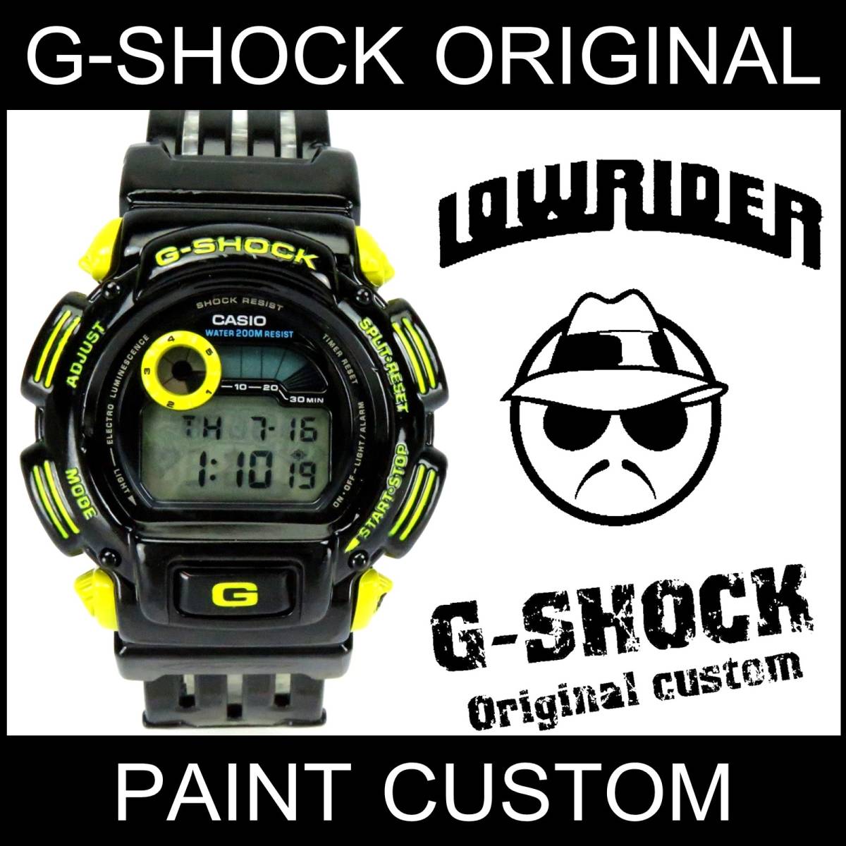 送料無料 ｇショック カスタム ローライダー Dw 9000 G Lide エアーブラシ 塗装 1点物 限定 G Shock アメ車 ハイドロ インパラ キャデ の落札情報詳細 ヤフオク落札価格情報 オークフリー スマートフォン版