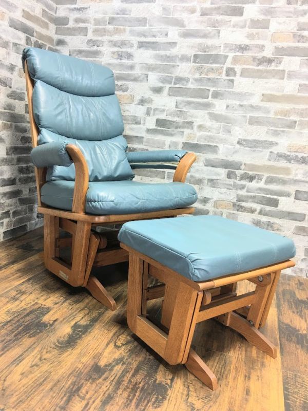 Dutailier スイングチェア オットマン 革 木製 椅子 アメリカン ビンテージ 揺り椅子 ロッキングチェア カナダ 即日配送 の落札情報詳細 ヤフオク落札価格情報 オークフリー スマートフォン版