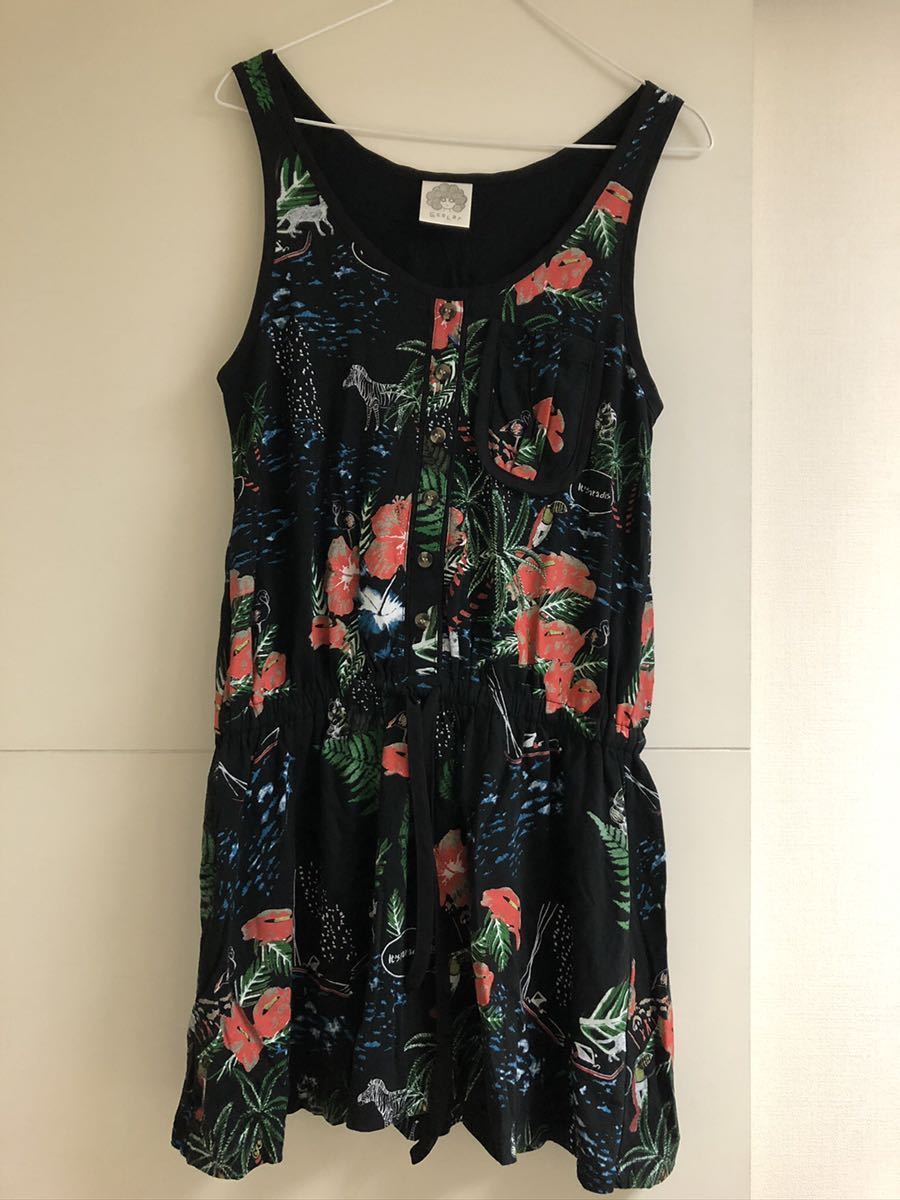 スカラーscolar ノースリーブワンピース 紐付き 膝丈位 フラミンゴ ハイビスカス シマウマ リス アニマル フラワー総柄 Mサイズ 美品 の落札情報詳細 ヤフオク落札価格情報 オークフリー スマートフォン版
