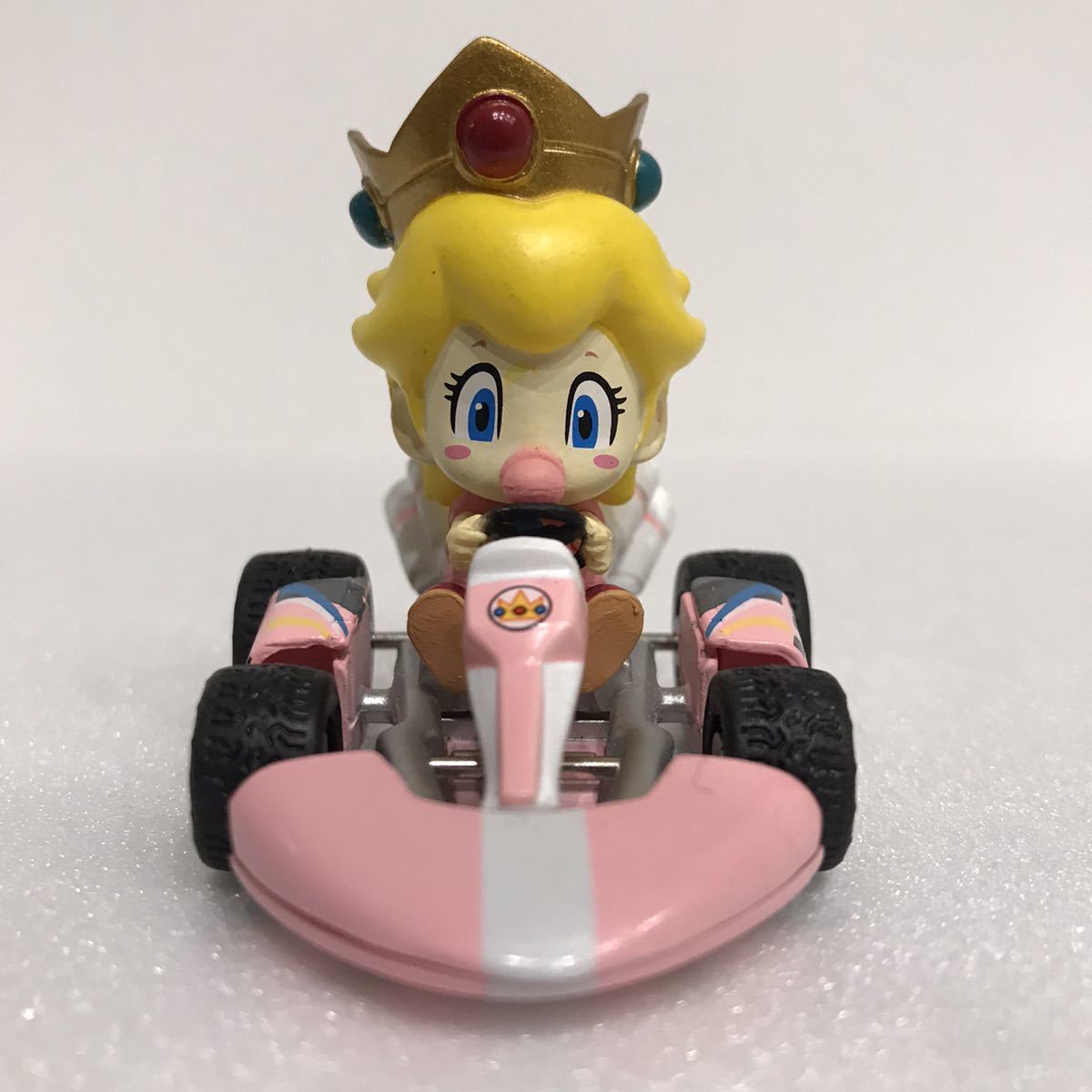 同梱可 送料200円 マリオカート プルバックカー ベビーピーチ 未使用☆チョロQ フィギュア ミニカー ピーチ姫 mariokart