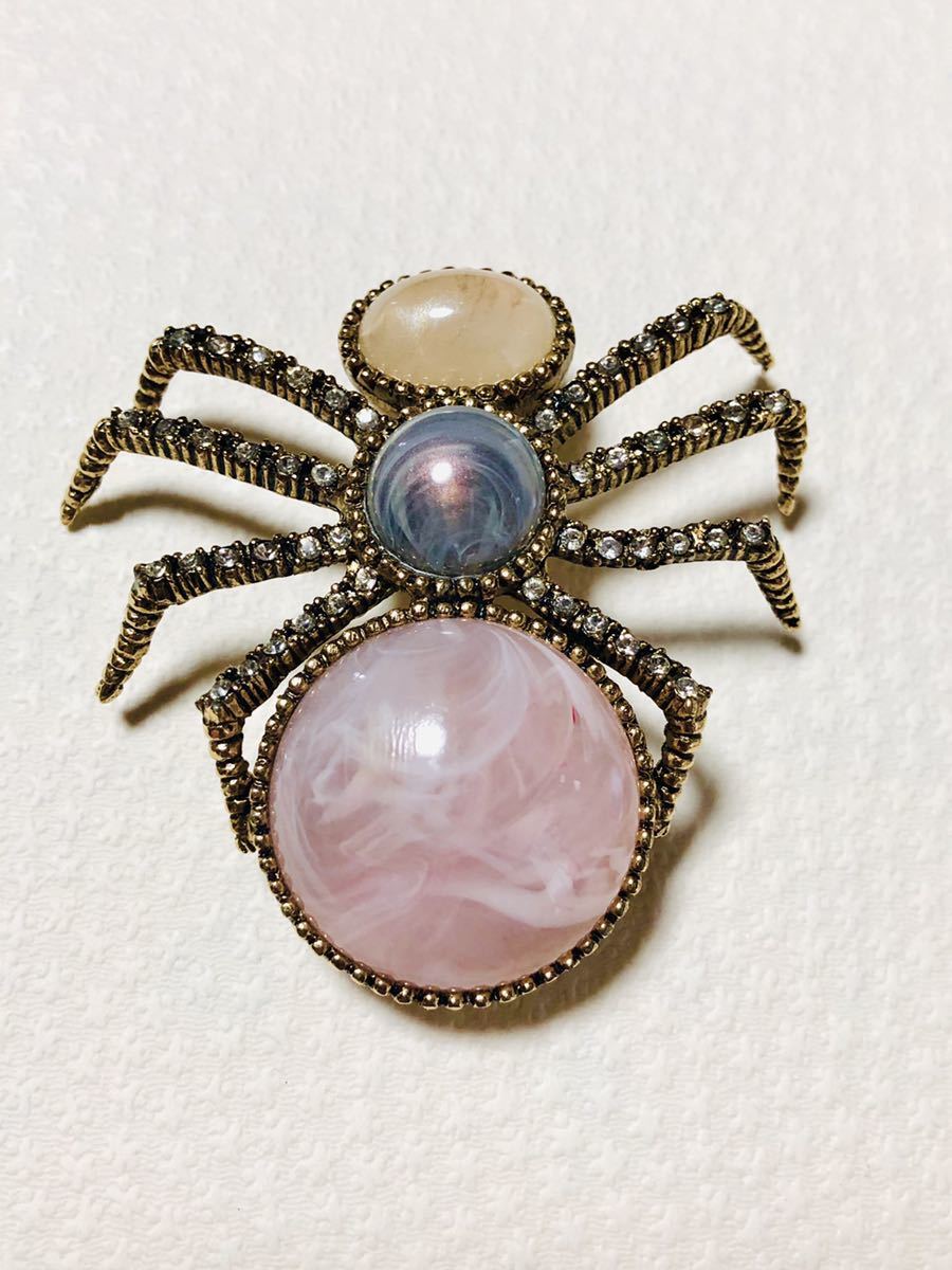 Ciner サイナー ブローチ 1960 S ヴィンテージ クモ 蜘蛛 スパイダー ラインストーン ビジュー ピンク の落札情報詳細 ヤフオク落札価格情報 オークフリー スマートフォン版