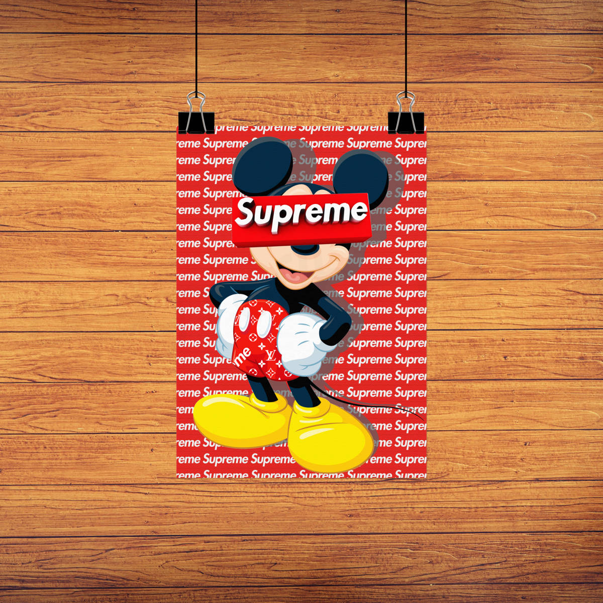 新品 049 シュプリーム ヴィトン ミッキー Supreme Vuitton Mickey 3dボックスロゴ アートポスター サイズ 額縁フレーム付き の落札情報詳細 ヤフオク落札価格情報 オークフリー スマートフォン版