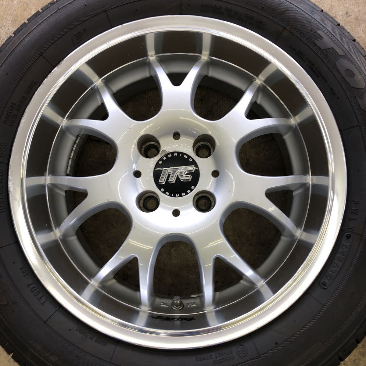185/65R15 RAYS セブリング 15×6.5J 4H 100+38 ハブ径65mm TOYO SD-7 