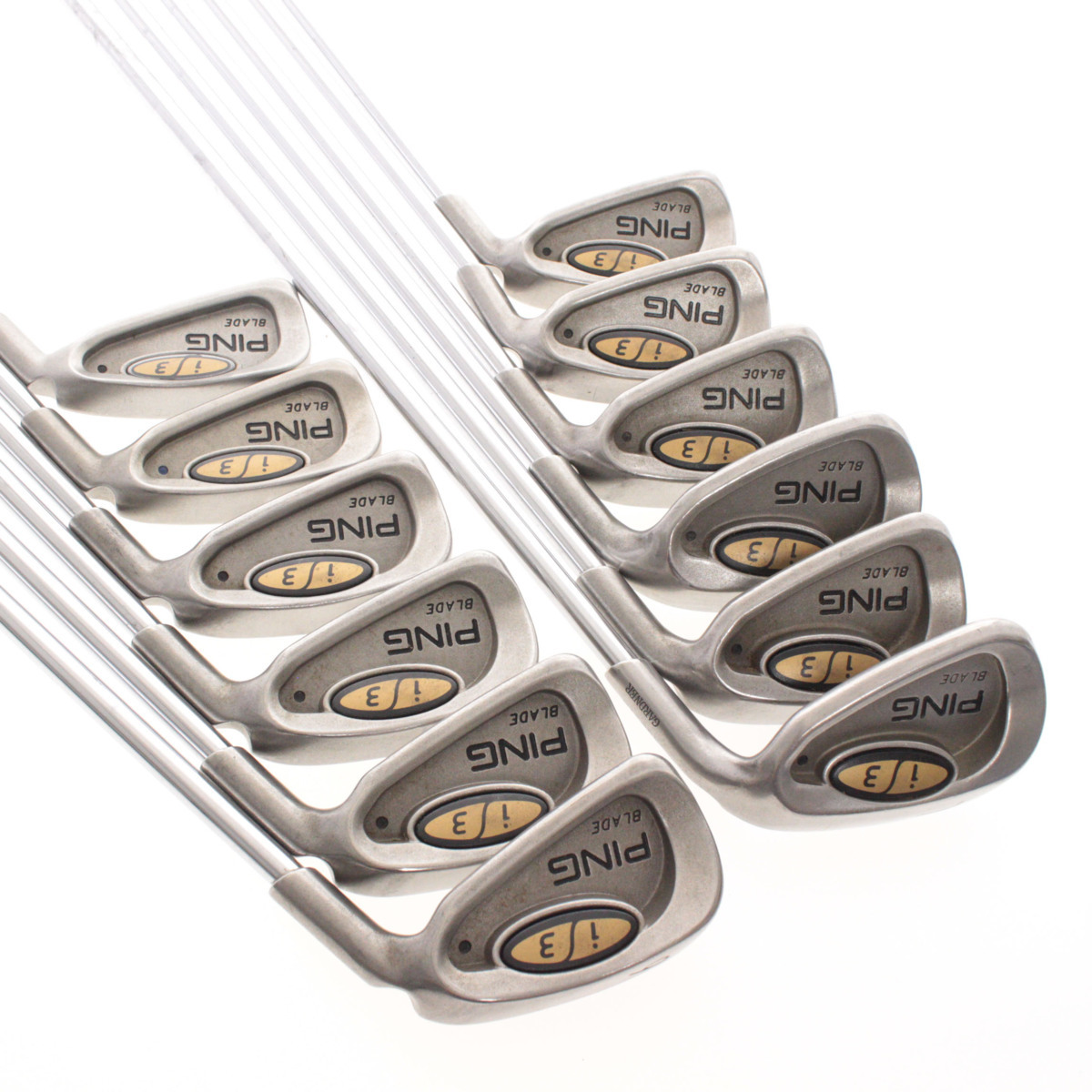 PING ピン i3 BLADE アイアン 12本セット まとめ売り 1～9,S,W,L 純正シャフト Cushin JZ フレックス