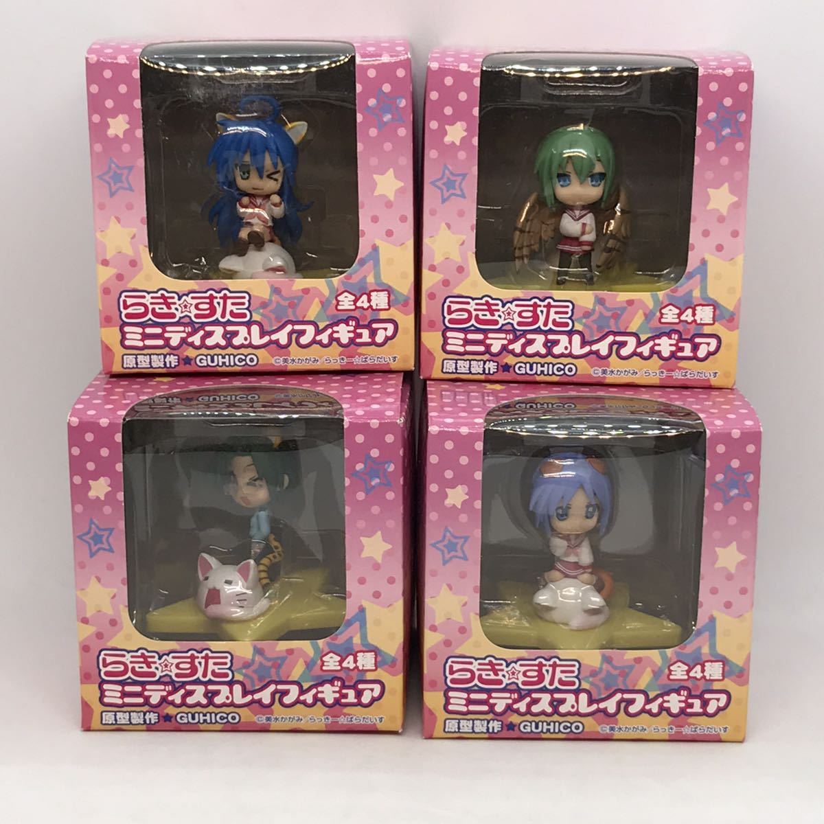Sega らき すた ミニディスプレイフィギュア フルコンプ4種セット 泉こなた 岩崎みなみ 成実ゆい 柊つかさ 当方未開封品2 の落札情報詳細 ヤフオク落札価格情報 オークフリー スマートフォン版