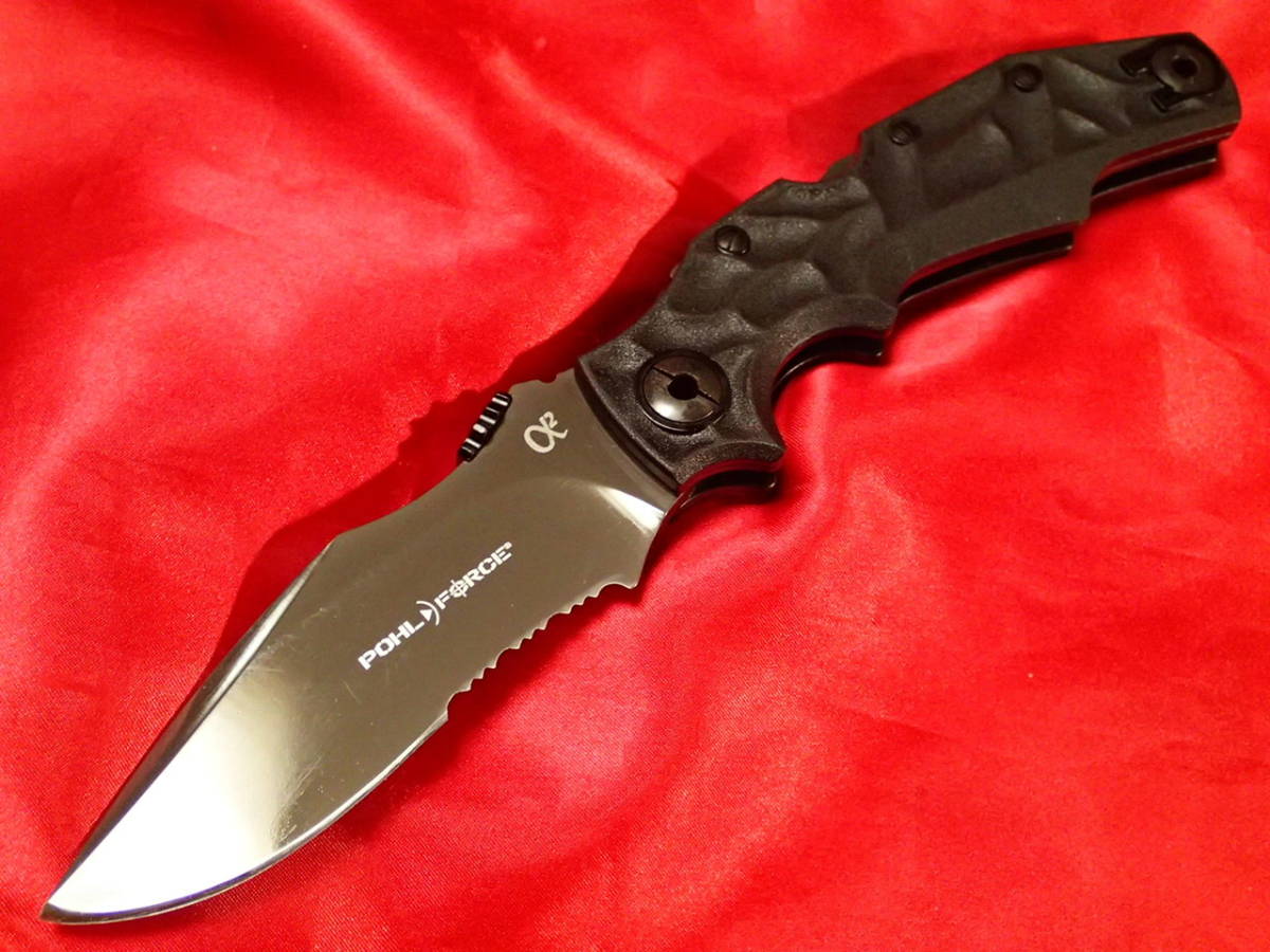 廃番 大型コンバットロックバックフォルダーナイフ 刃厚約５ ドイツ ポール フォース アルファ2 タクティカルナイフ Pohl Force A２ の落札情報詳細 ヤフオク落札価格情報 オークフリー スマートフォン版