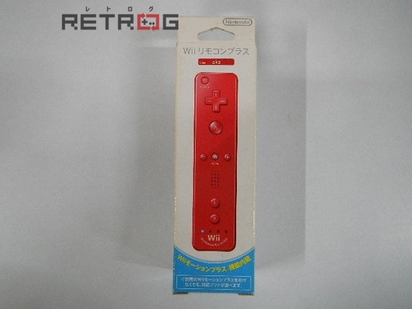 Wiiリモコンプラス 赤 Wii パーツ の落札情報詳細 ヤフオク落札価格情報 オークフリー スマートフォン版