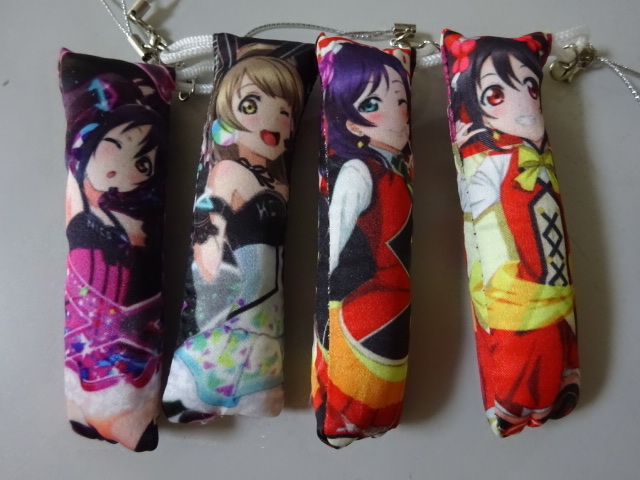 ラブライブ スティッククッション ストラップ マスコット 4種セット にこ 希 ことり Sunny Day Song スクフェス サイバー の落札情報詳細 ヤフオク落札価格情報 オークフリー スマートフォン版