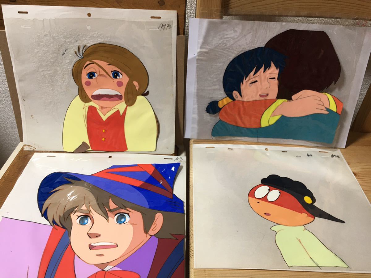セル画 4枚セット ○未来少年コナン (ラナ) ○宝島 ○家なき子 ○新
