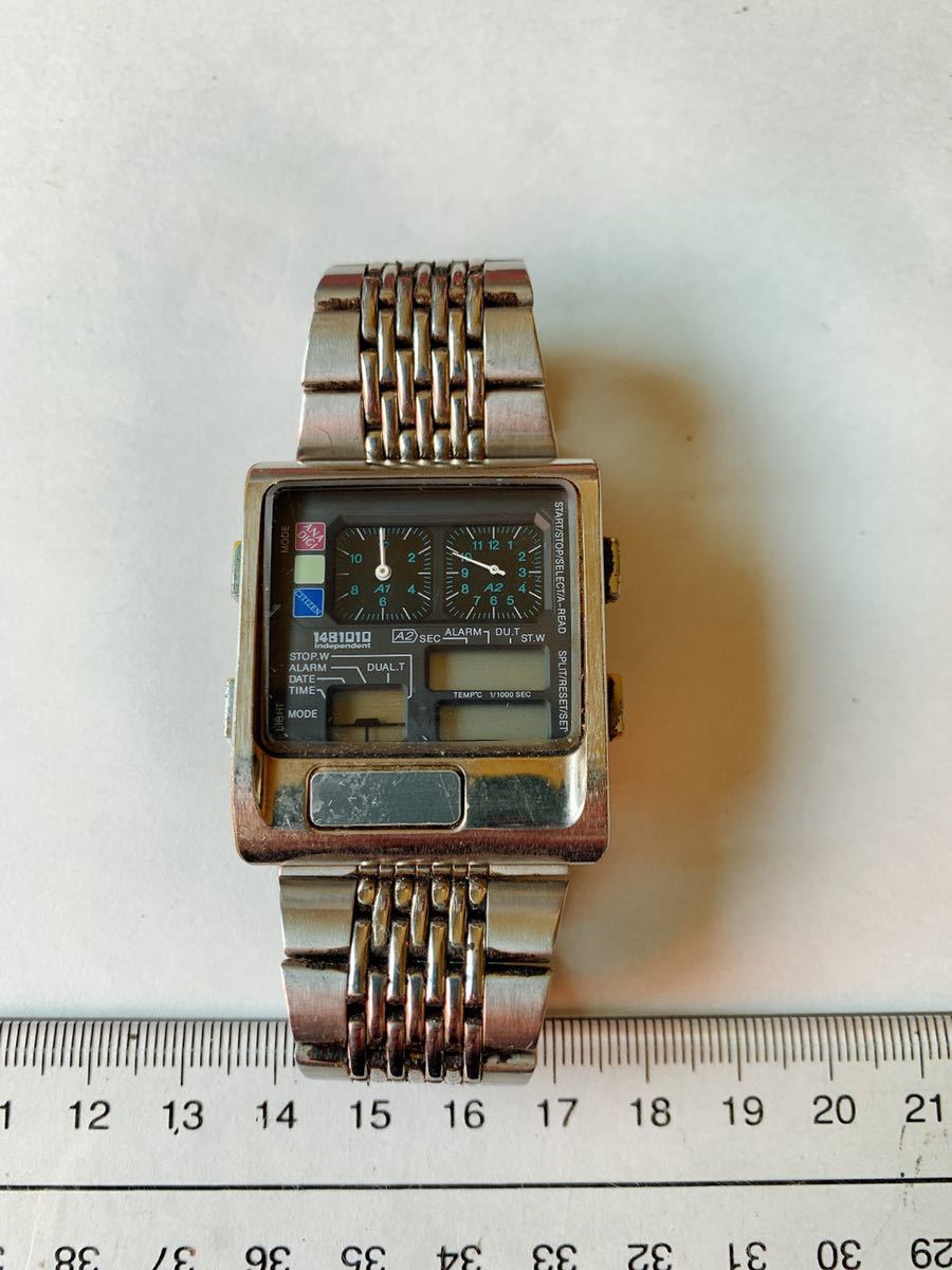 CITIZEN シチズン インディペンデント アナデジ8987-L19010の落札情報