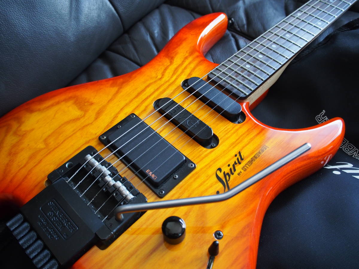 中古良品】STEINBERGER Spirit GU-STD ピックアップ交換 EMG !!の落札