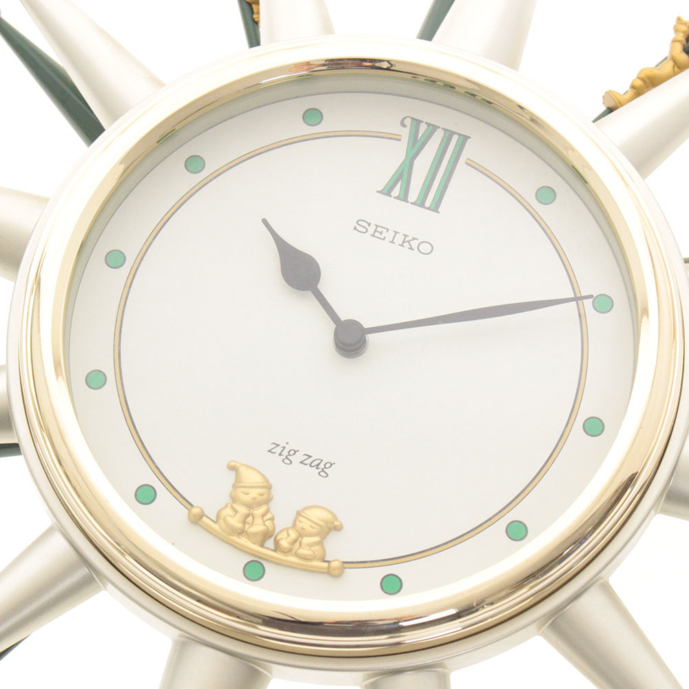 □ SEIKO セイコー 掛け時計 zigzag PH427S クォーツ 置時計 飾り