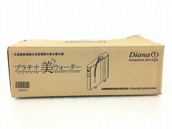 新品 トリムエレクトリックマシナリー Diana ダイアナ プラチナ美ウォーター 電解水生成器 浄水器 水道直結連続生成型電解水素水整水器 T の落札情報詳細 ヤフオク落札価格情報 オークフリー スマートフォン版