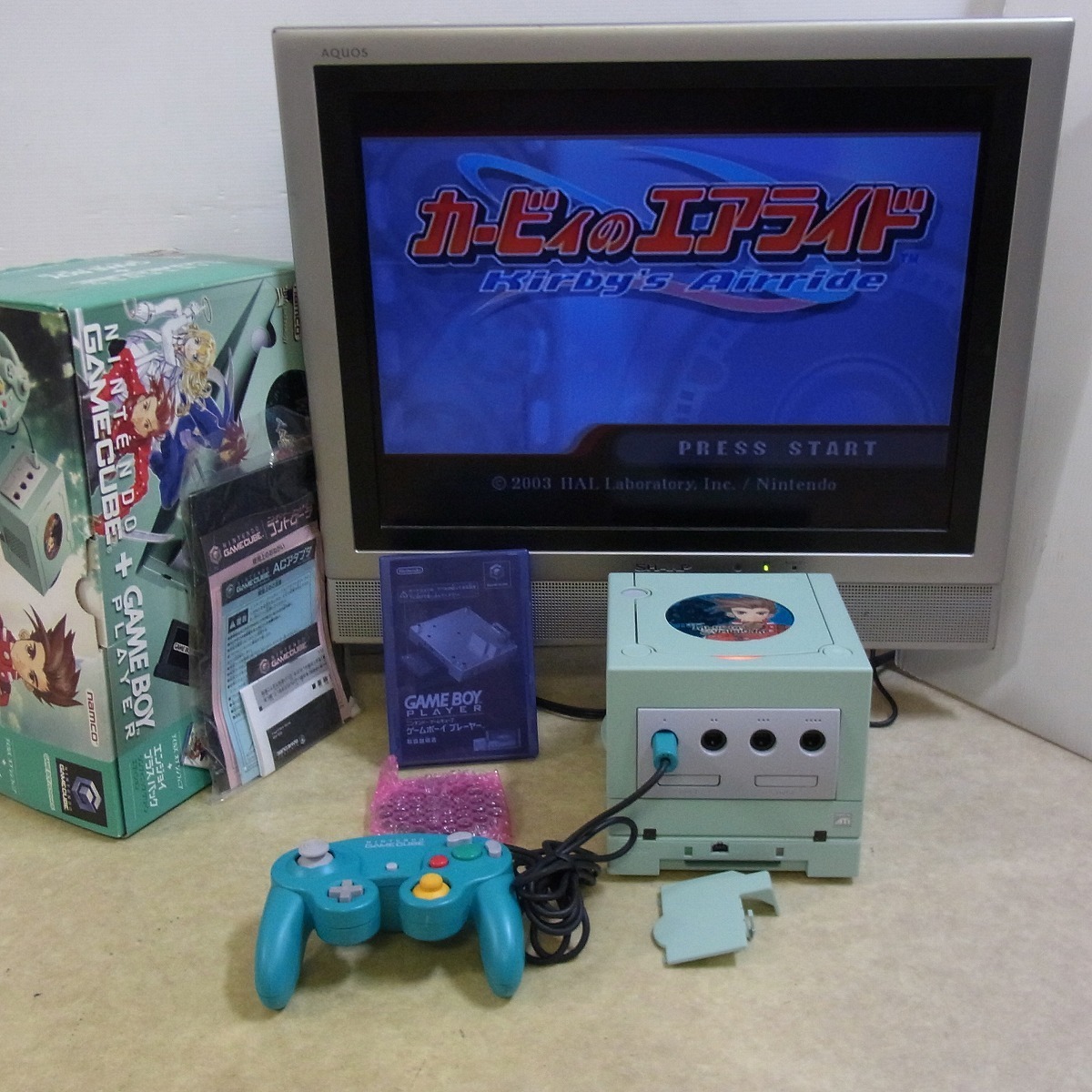 ゲームキューブ 本体 シンフォニックグリーン ゲームボーイプレイヤー 