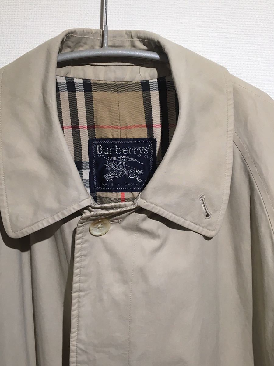 英国製 バーバリー ステンカラーコート ヴィンテージ BURBERRY ノバ